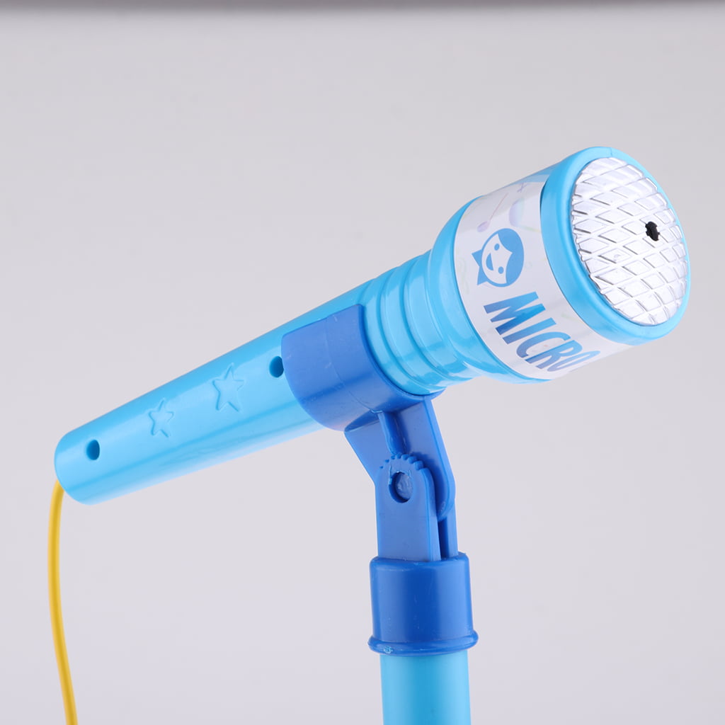1pc Children Karaoke Machine with Adjustable Stand Singing & Microphone Blue 