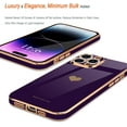 thumbnail image 4 of Compatible with iPhone 14 Pro Max Case for Girl Women Cute Love-Heart Luxury Bling Soft Cover Raised Camera Protection Bumper Silicone Shockproof Phone Case for iPhone 14 Pro Max, Dark Purple, 4 of 13