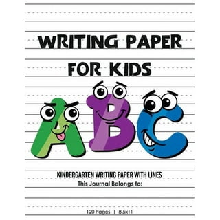 HANDWRITING PRACTICE PAPER For Kids Ages 2 And Up With Lines For abc 120  Pages 6: Dotted Lined Writing Paper for Kids, Massive Dotted Line  Handwriting, Lined paper for practicing numbers and
