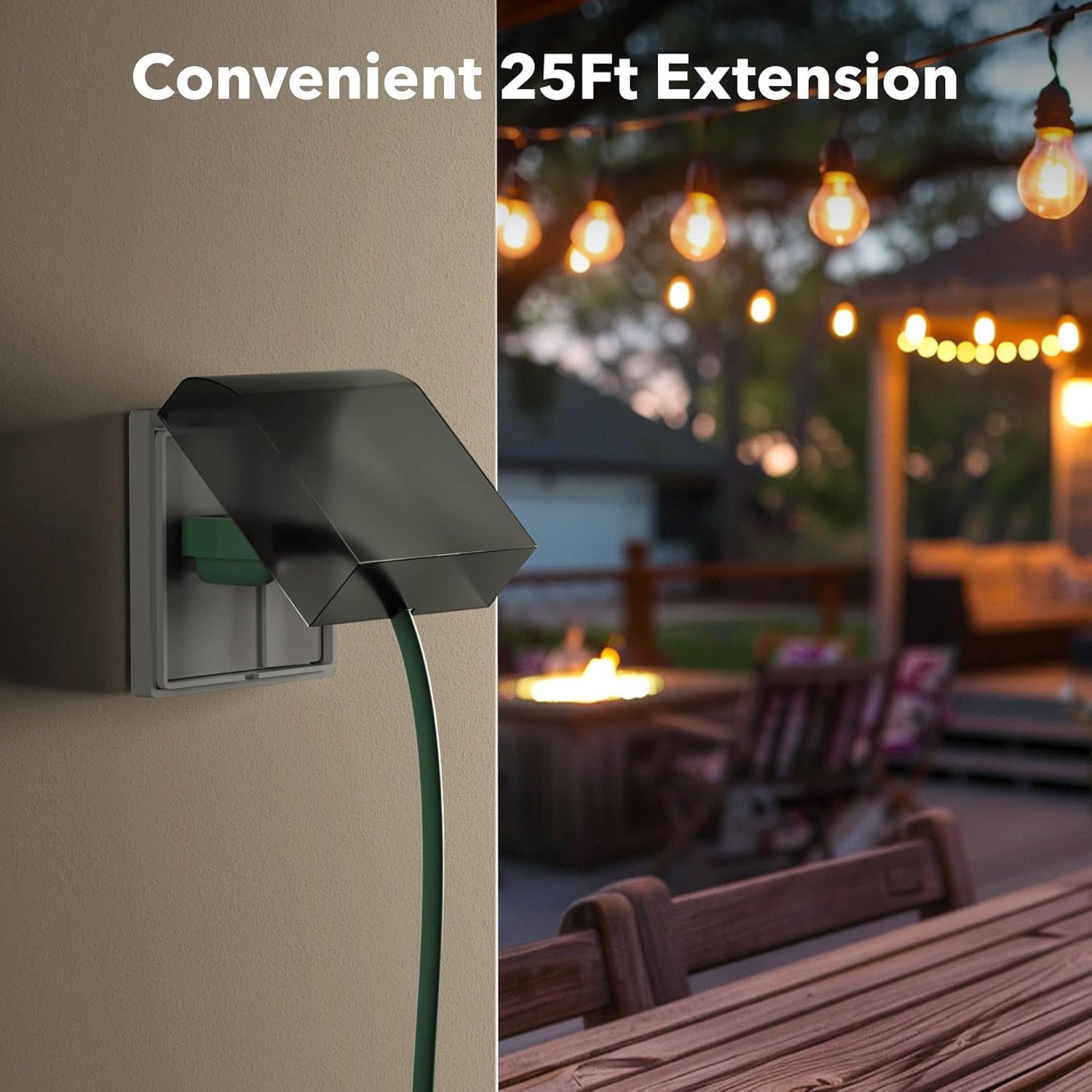 BN-LINK 25 Ft Lawn & Garden Extension Cord Green 2 Pack photo 7
