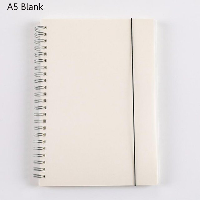 Giyblacko Back To School Supplies Sale Notebook Transparent Frosted Cover Coil Blank Line Lattice Journal Diary Notebook