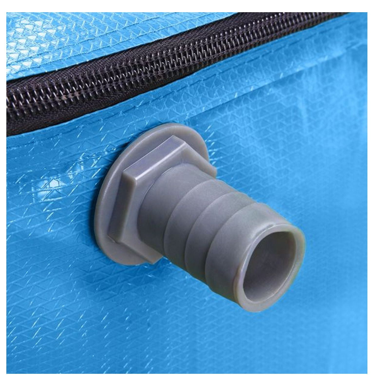 50 Gallon Rain Barrel Folding Water Collector - Blue - Portable Collapsible Rainwater Tank for Garden, Outdoor Use, Window Cleaning