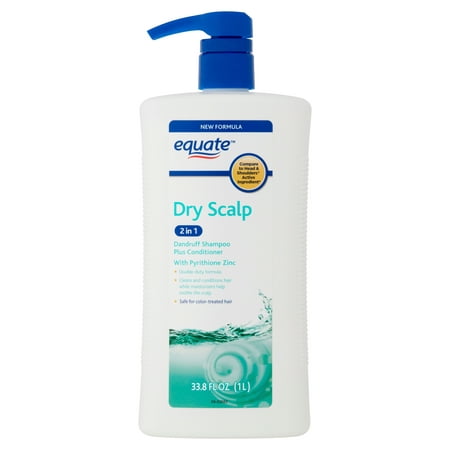Equate 2-In-1 Dry Scalp Dandruff Shampoo & Conditioner, 33.8 fl