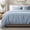 Dusty Blue, variant on Bare Home Organic Cotton Duvet Cover Set - 400 Thread Count - Sateen Weave - Full, Dusty Purple, 3-Pieces