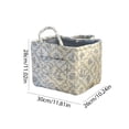 thumbnail image 2 of Yucurem Boho Fabric Storage Basket with Handles, Large Capacity Foldable Floral Organizer for Clothes and Sundries, Quilted Puffer Tote Bag for Home, Picnic, Shopping, Travel, 2 of 7