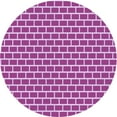 thumbnail image 1 of Ahgly Company Indoor Round Patterned Violet Purple Area Rugs, 8' Round, 1 of 6