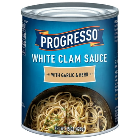 Progresso White Clam Sauce With Garlic & Herb, 15 oz Can