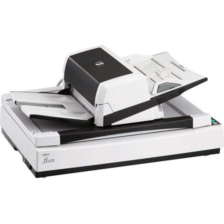 Restored Fujitsu fi-6770 Flatbed & ADF Color Duplex Document Scanner (P/N: PA03576-B105) – 90 ppm / 180 ipm, A3, 200-Sheet ADF, USB / SCSI (Refurbished)