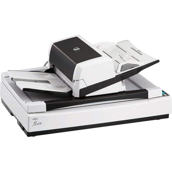 Restored Fujitsu fi-6770 Flatbed & ADF Color Duplex Document Scanner (P/N: PA03576-B105) – 90 ppm / 180 ipm, A3, 200-Sheet ADF, USB / SCSI (Refurbished)