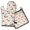 Dachshund, variant on Dog Bones Kitchen Oven Mitt and Pot Holder Sets 2 Pcs for Baking, Cooking and Grilling, Heat Resistant Up To 392 °F