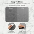 thumbnail image 4 of HBlife Stone Bath Mat, Diatomaceous Earth Bath Mat Bathmat, Non Slip Super Absorbent Quick Drying Diatomite Stone Bath Shower Mat for Bathroom, 23" x 15", Gray, 4 of 7