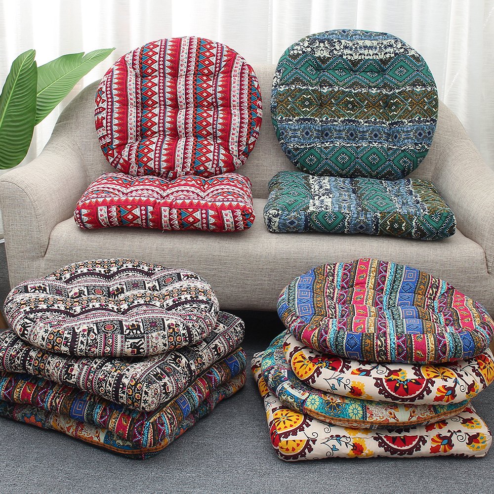 22" Dia. 4" Thicken Square/Round Floor Chair Seat Cushions Pad Floor