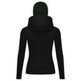thumbnail image 5 of HAOTAGS Boys UPF 50+ Athletic Jackets,Lightweight Adjustable Dual Hood Straps Long Sleeve Sun Protection Jacket Black 11-12T, 5 of 7