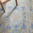 thumbnail image 6 of SAFAVIEH Micro-Loop Shanelle Floral Runner Rug, Blue/Green, 2'3" x 7', 6 of 8