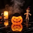 thumbnail image 5 of Halloween Pumpkin Spider Lamp, Halloween Flameless Flickering Lights Battery Operated, LED Light Up Pumpkin Spider Figurine, Cute Halloween Decoration for Halloween Holiday Party Spooky Decor, 5 of 6