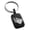 Black, variant on Stainless Steel Flaming Heart Engraved Small Rectangle Dog Tag Charm Keychain Keyring