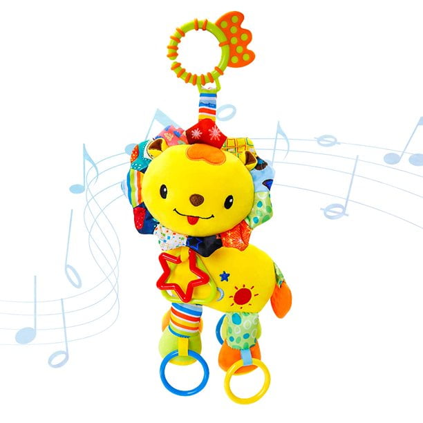 Car Seat Toys Baby Teething Toys Rattles for Babies 0-6 Months Newborn Toys Baby Hanging Rattles Toys