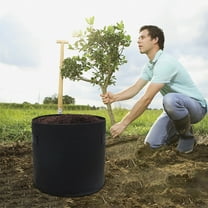 taicans Grow Bags,Garden Heavy Duty Non-Woven Aeration Plant Fabric Pot Potato Container,Grow Pots,Garden Plant Bags,Aeration Fabric Planters for Fruits,Vegetables and Flowers-Black