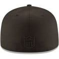 thumbnail image 3 of Men's New Era Detroit Lions Black on Black 59FIFTY Fitted Hat, 3 of 4