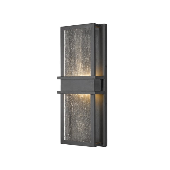 20W 2 Led Outdoor Wall Sconce In Transitional Style-18 Inches Tall And 7 Inches Wide Z-Lite 577M-Bk-Led
