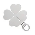 thumbnail image 1 of 4/1PCS Metal Phone Lanyard Patch Pad Stainless Steel Cellphone Ultra-thin Tether Tab Multifunctional Four Leaf Clover Cards Matte Silver 2PCS, 1 of 6