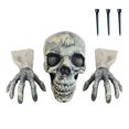 thumbnail image 2 of 3 Pieces Realistic Skeleton Stakes Lawn Decoration Props Outdoor Yard Lawn Stake Skull, 2 of 9