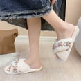 thumbnail image 7 of Gaexia Fuzzy Slippers Women,Fashionable Slippers Cozy Floral Slippers Warm Indoor Soft Bottom Footwear for Comfort and Style,Funny Slippers, 7 of 7