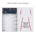 thumbnail image 6 of DIY LCD Displays No Welding Dual USB Battery Charge Shell Super Fast Charging 18650 Batteries Power Bank Case Storage Box BLACK, 6 of 8
