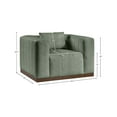 thumbnail image 3 of Meridian Furniture Mallina Green Vegan Leather Chair, 3 of 8