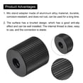 thumbnail image 4 of Mic Stand Adapter 1/4-20 Female to 1/4-20 Female Screw Thread Adapter for Microphone Tripod Stand Black 2 Pcs, 4 of 6