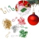 thumbnail image 2 of Ganchos de juguete para árbol de Navidad, colgante al aire libre, calcetines de Navidad, adorno, corona, eslinga, bola colgante, decoración del hogar, 10 piezas, 2 of 4