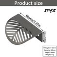 thumbnail image 2 of 2 Pieces Cupboard Handle, Furniture Handle, Leaf Shape Kitchen Door Handle, Kitchen Drawer Door Handle, Zinc Alloy Simple Leaf Shape Hidden Furniture, 2 of 5