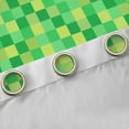 thumbnail image 4 of Homewish Cartoon Green Plaid Black Out Curtains, Vintage Game Abstract Curtains Pack of 2 (42x63 Each), Square Rectangle Bedroom Curtains, Black Out Curtains Room Decor, 4 of 6