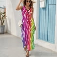thumbnail image 6 of Animal Print Patterns Sleeveless Dress Woman Fashion Long Dresses Women's Summer Suit Dress 2025, 6 of 7