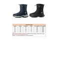 thumbnail image 2 of Eloshman Mens Snow Boots Mid Calf Shoes Waterproof Winter Boot Work Warm Plush Lining Booties Nonslip Black 8, 2 of 2