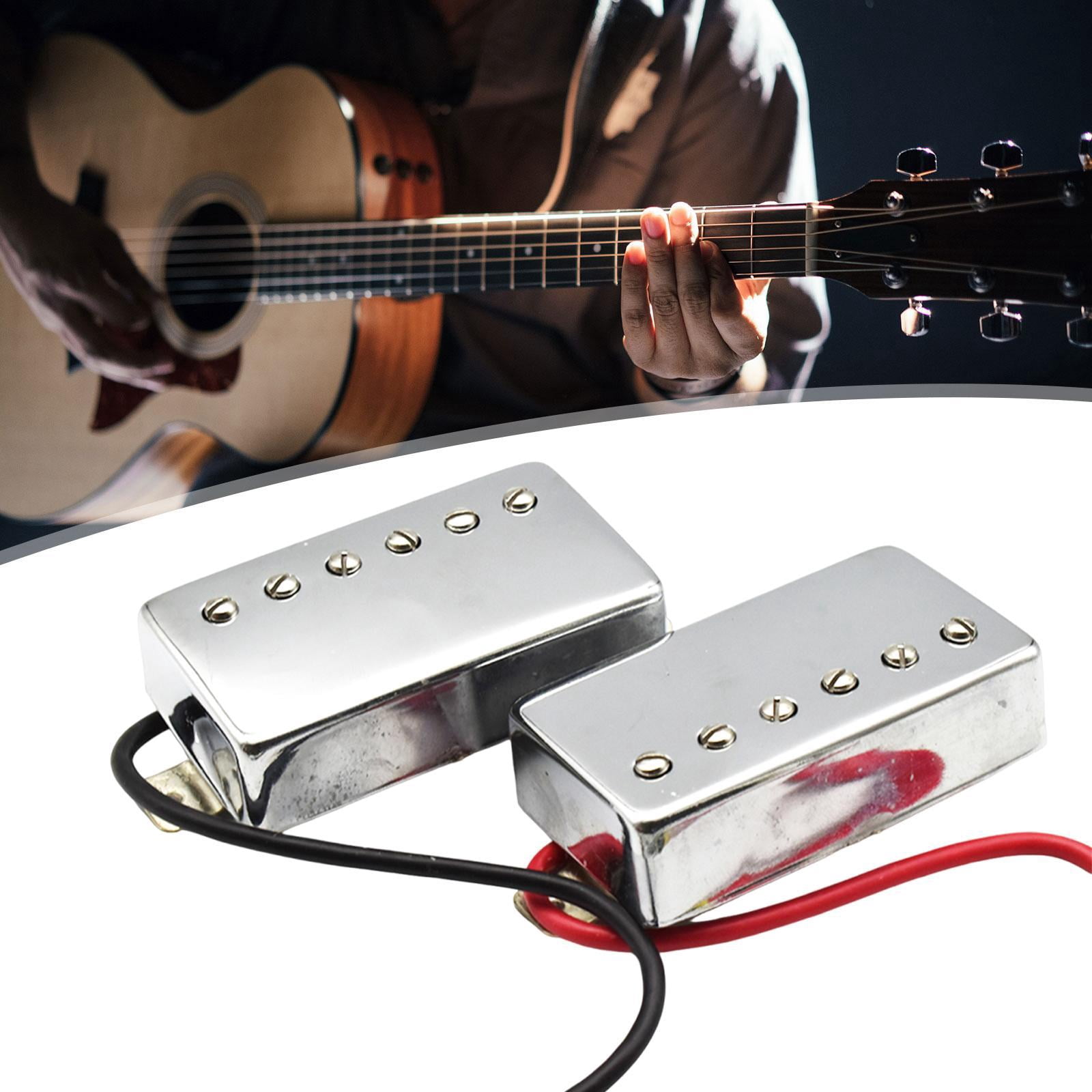 Dualoai Electric Guitar Humbucker Pickup Easily Install Reliable Premium Spare Parts Neck and Bridge