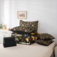thumbnail image 6 of Homewish Wild Fungus Plant 7pcs Queen Bedding,Vintage Mushrooms Bedding Comforter Set Queen,Black,Black Reversible, 6 of 8