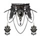 thumbnail image 4 of Choker Necklace Bracelet Earrings Set Jewelry for Halloween Costume Wedding, 4 of 5