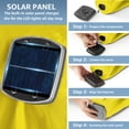 thumbnail image 4 of JUSTLET 11' Outdoor Patio Market Solar Umbrella w/ LED Lights for Garden, Yellow, 4 of 6
