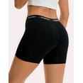 thumbnail image 4 of INNERSY Boyshorts Underwear for Women Cotton Women's Panties Boxer Briefs 3-Pack(XL,Black White Logo), 4 of 8