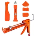 thumbnail image 1 of Kit de pistola de calafateo ValueMax de silicona lisa de 300 ml con raspador, 1 of 7