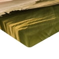 thumbnail image 2 of Ambesonne Italy Fitted Sheet, Trees Meadows Countryside, Queen Size, Green Beige, 2 of 3