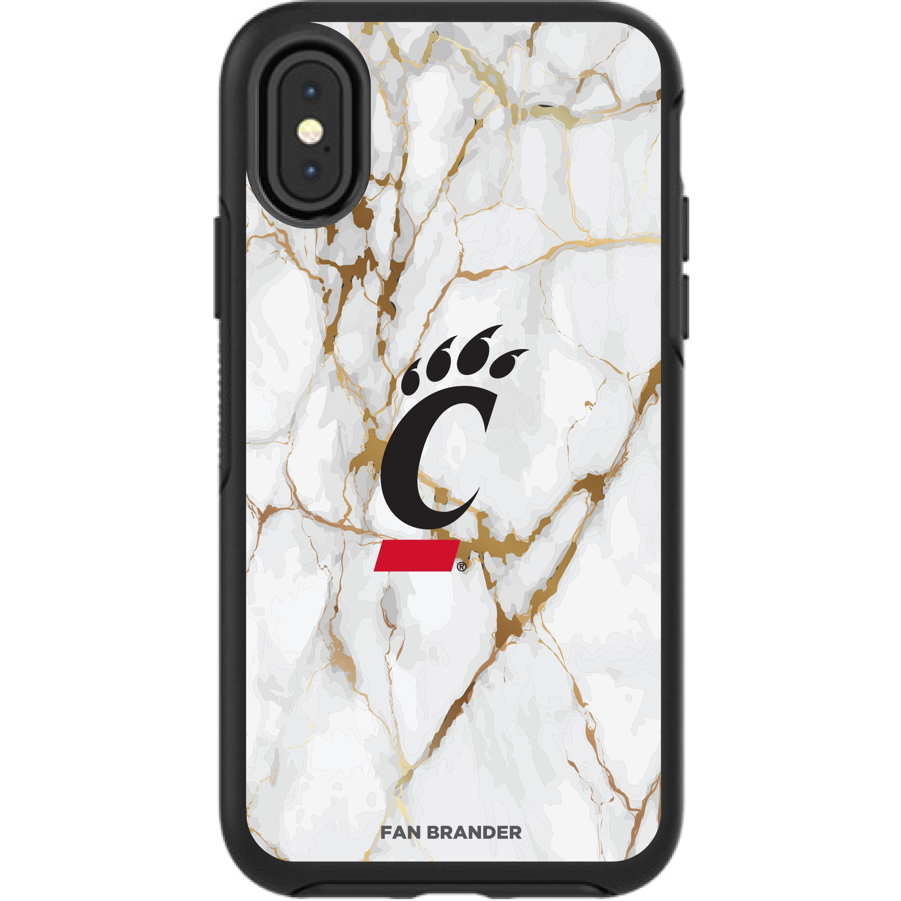 Black Cincinnati Bearcats iPhone Symmetry Marble Case