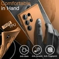 thumbnail image 5 of KOMI Slim Fit Case for Samsung Galaxy S24 Ultra 5G, Camera Lens Full Protection, Soft TPU Thin Protective Phone Cover with Matte Finish, Shockproof (Titanium Orange), 5 of 5