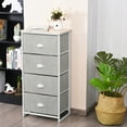 thumbnail image 4 of Gymax 4 Drawers Dresser Chest Storage Tower Side Table Display Home Furniture Office, 4 of 10