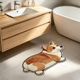 thumbnail image 6 of Tuvgenk Cute Bathroom Bath Rugs Water Absorbent Bath Floor Mats Animal Quick Dry Novelty Shaped Nonslip 16 X 24 in, 6 of 6