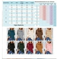 thumbnail image 3 of Audvoi Womens Button Turtle Cowl Neck Asymmetric Hem Wrap Pullover Sweater Tops Size X-Large US 16-18, 3 of 3