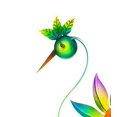 thumbnail image 2 of Cheerful Summer Days Windspinner Garden Stake, Green/yellow/pink Bird, Short, 2 of 3