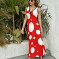 thumbnail image 2 of Sleeveless Dress kusama yayoi inspired pattern dress party evening elegant luxury celebrity Evening, 2 of 5