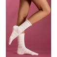 thumbnail image 4 of MeMoi Women's 3D Heart Dimensional Crew Socks - Womens - Female, 9-11, Ivory, 4 of 4